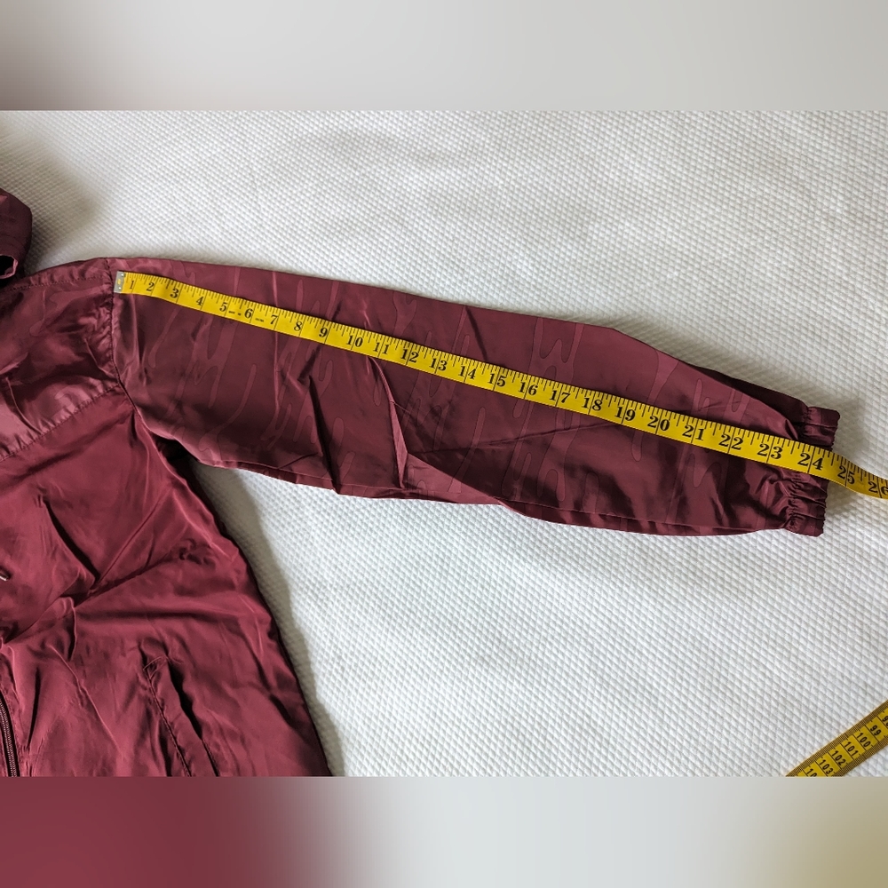 Beautiful Giant unisex camo Red Full-Zip Hooded Lightweight Windbreaker Size S. - Picture 7 of 9